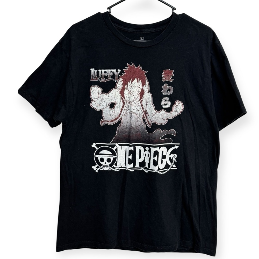 Ripple Junction Black‎ One Piece Luffy Tee Size L